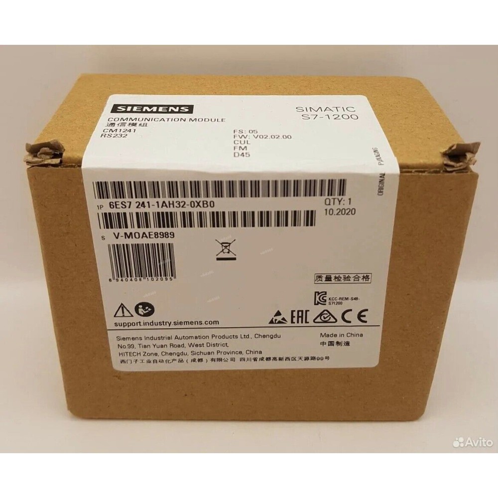 New Siemens 6ES7241-1AH32-0XB0 6ES7 241-1AH32-0XB0 SIMATIC S7-1200 CM 1241
