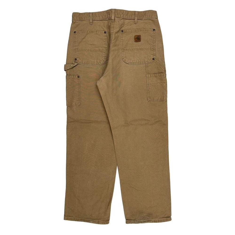 Carhartt Double Knee Carpenter Pants - 34W 32L Brown Cotton