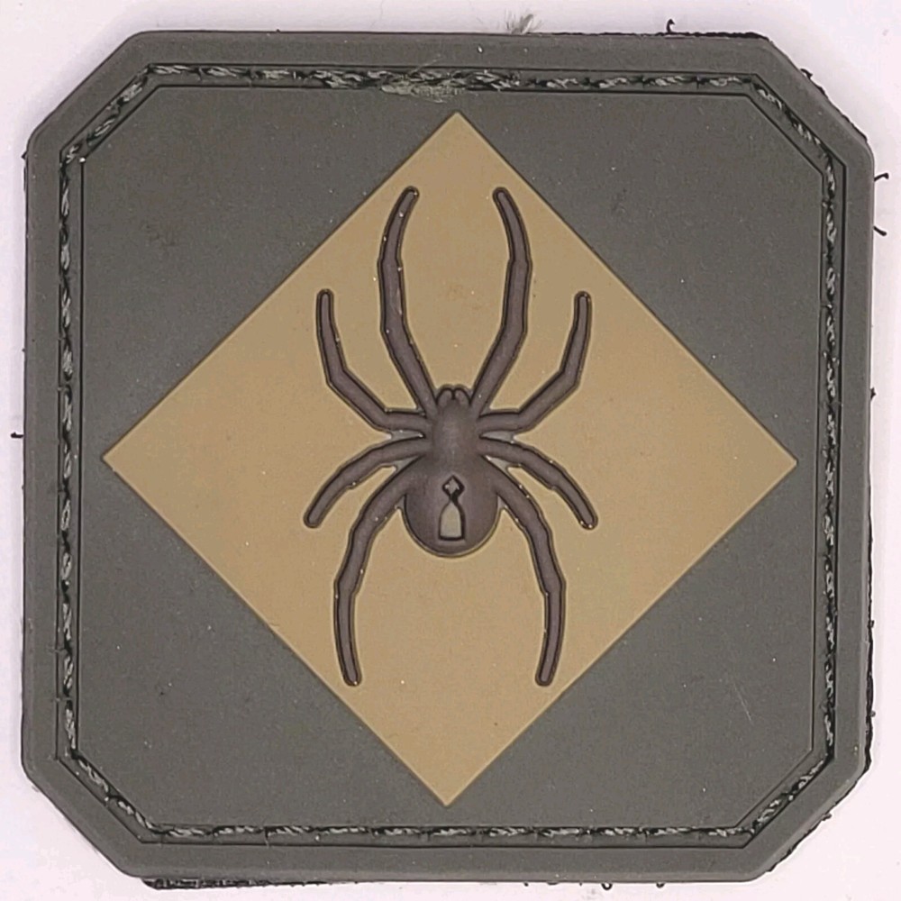 Spider Red Back Tactical Morale Patch PVC Rubber Velcro 2x2 Multicam Milspec Monkey