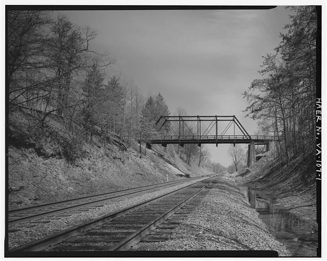 1. GENERAL VIEW CONTEXT, LOOKING NORTHEAST - Oak Ridge Bridge, Spanning