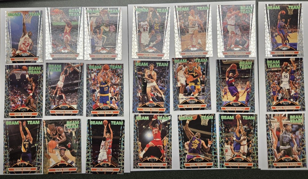 Beam Team 92-93 Topps Stadium Club Set. Michael Jordan! Shaquille O'Neal Rookie!