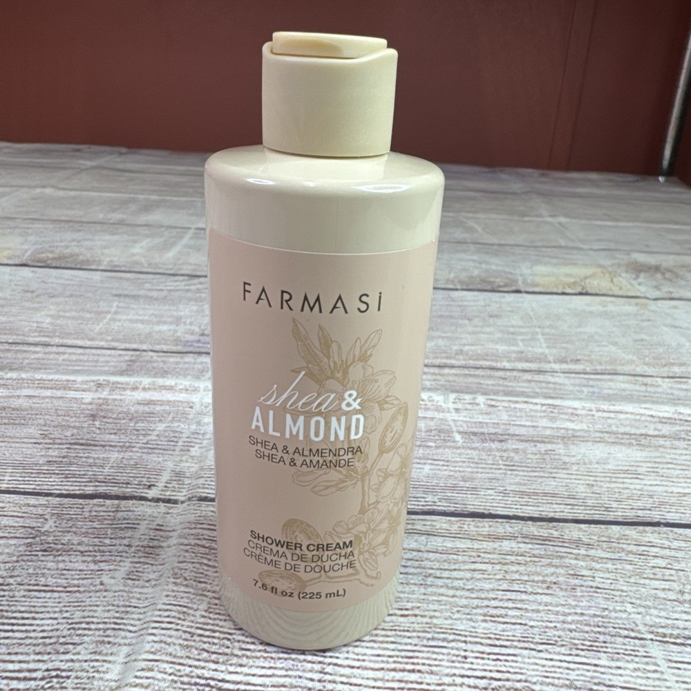 Farmasi Shea & Almond Shower Cream 7.6 oz, 225 ml Moisturizing NEW
