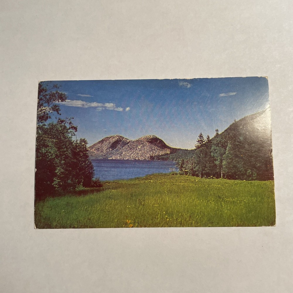 Vintage Postcard Jordan Pond & Bubbles Acadia National Park Mt. Desert Island ME-image