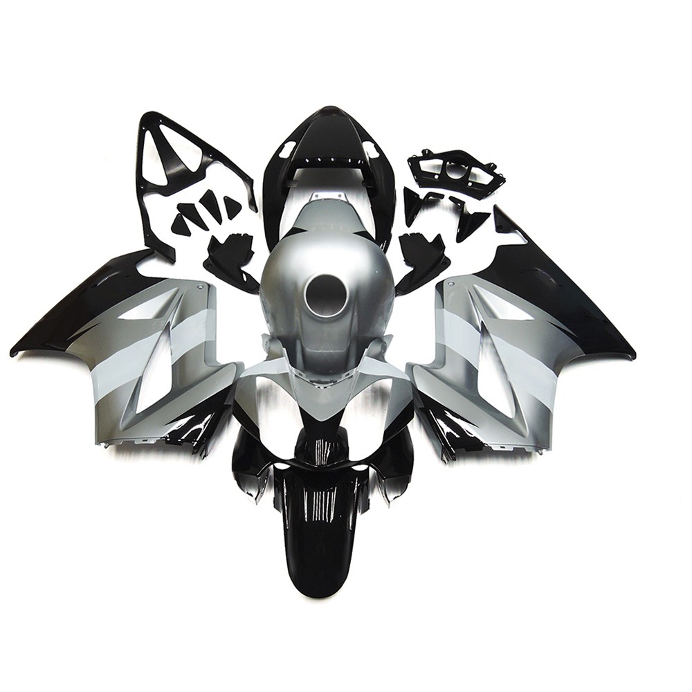 Full Body Kit For Honda VFR800 2002 2003-2012 ABS Fairings Silver Black Bodywork
