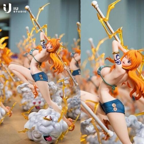 IU Studio One Piece POPMAX Strawhat Nami Resin Painted Figurine Statue in stock
