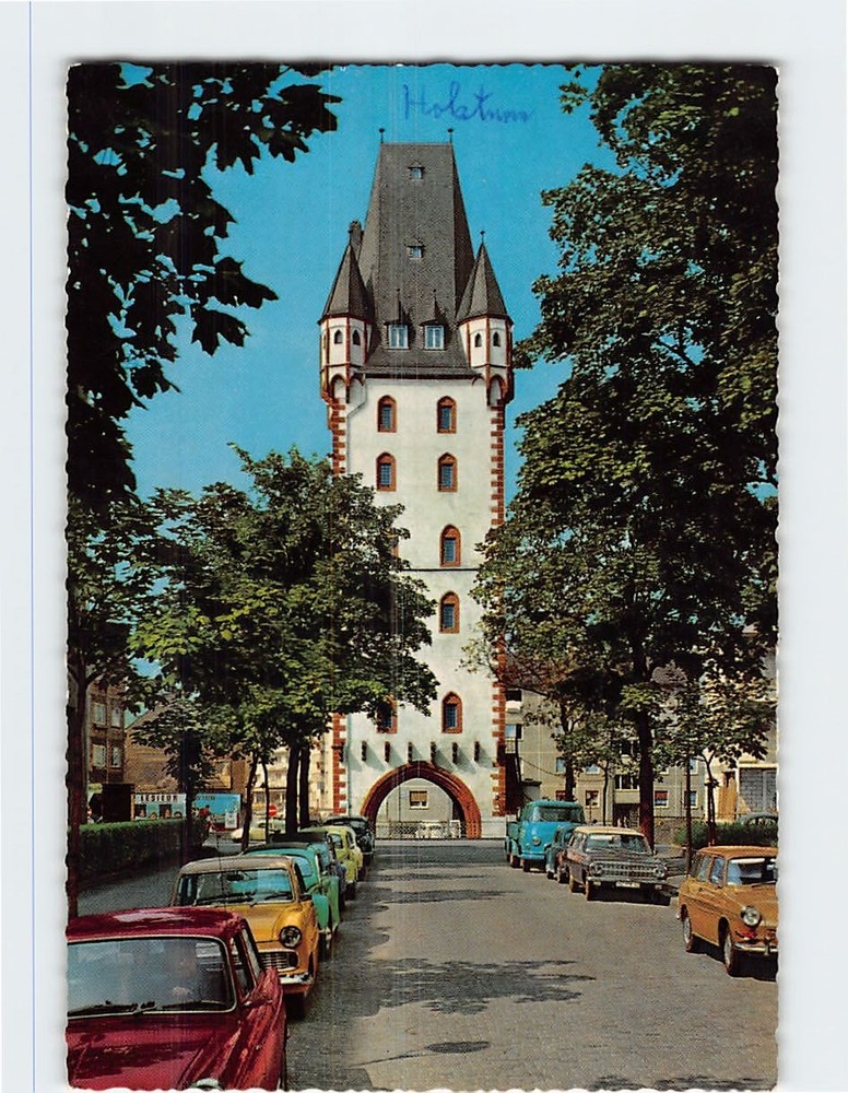Postcard Holzturm in Mainz Germany