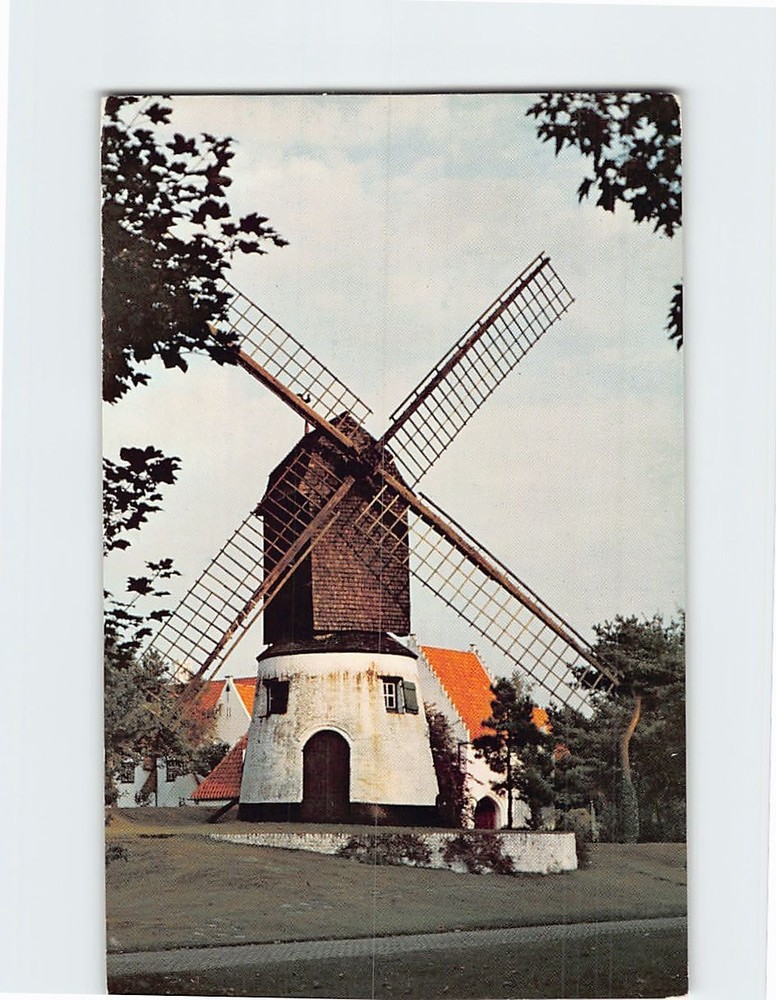 Postcard Bosmolen/Oude Molen/Le Vieux Moulin Knokke-Le Zoute Belgium