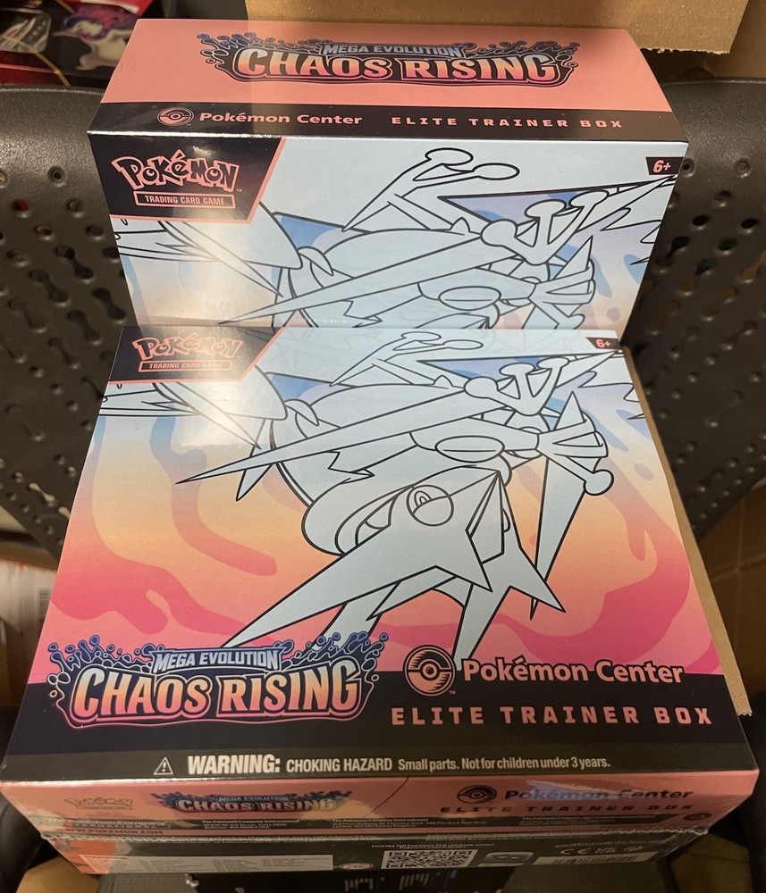 Lot Of 2 - Pokemon TCG Chaos Rising Pokemon Center ETB Elite Trainer Box SEALED