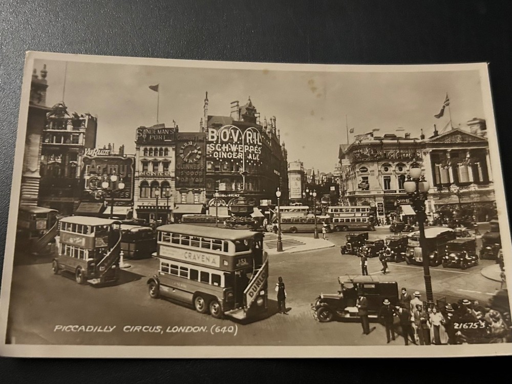 Great Britain 1946 Piccadilly Circus London Real Photo RPPC