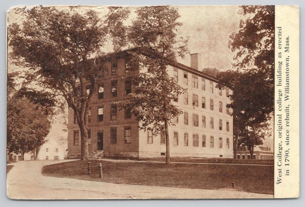 1908 West College Williams College Williamstown MA Postcard
