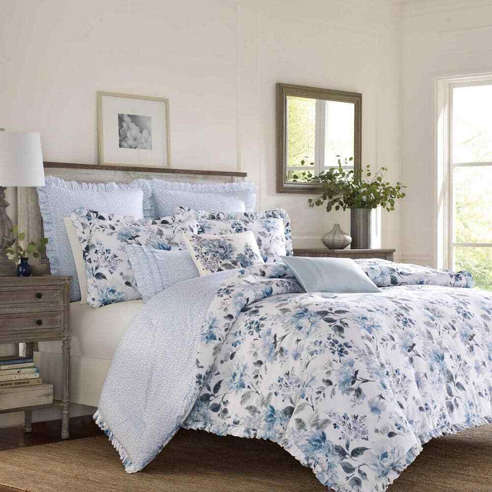 Chloe 3-Piece Floral Cotton Full/Queen Duvet Cover Set