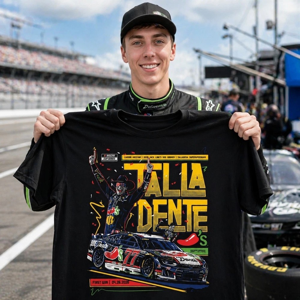 🔥Carson Hocevar #77 First Win 2026 Graphic T-Shirt, Gift Fans S-5XL