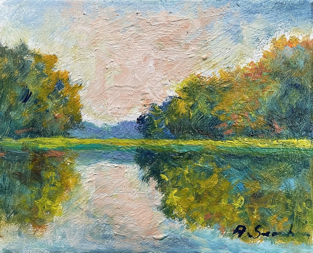 Original Impressionist Landscape Oil Painting Canvas by Andrew Semberecki