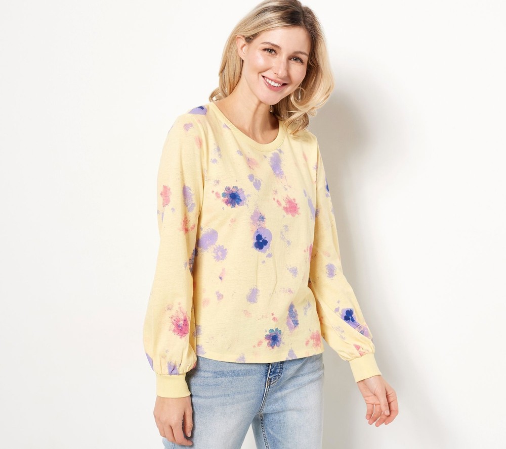 Candace Cameron Bure Women's Top Sz 2XS (XXS) Pressed Multi-colored A473212
