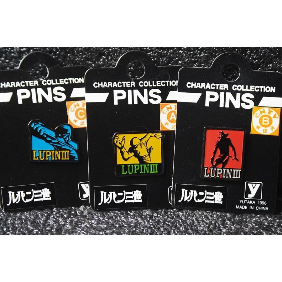 Lupin III Character Collection PINS Pin Badge Vintage  Anime Japan jigen goemon