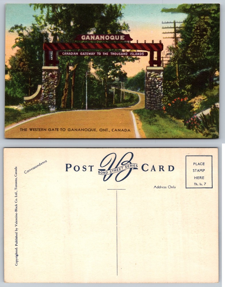 Gananoque Canada Gateway Thousand Islands Postcard