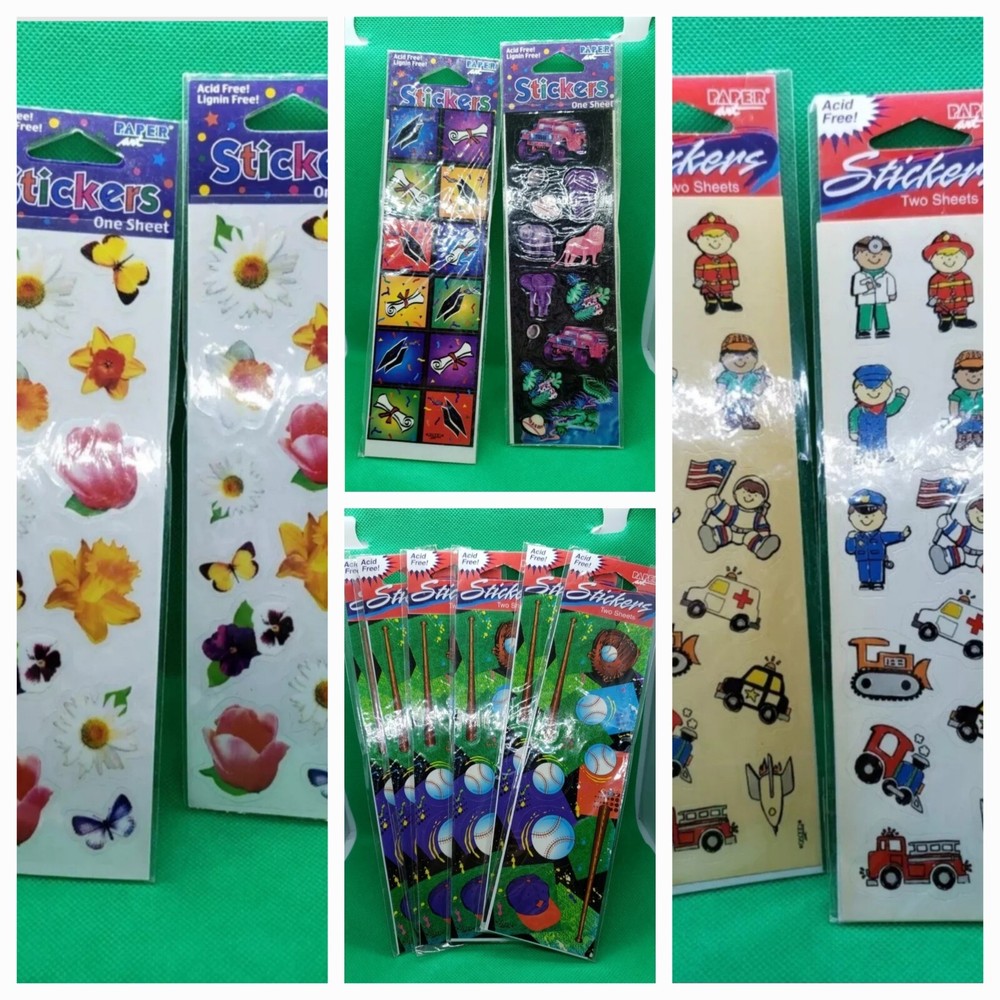 Paper Art Stickers Acid Free Graduation Jungle Occupations Sports Flowers-image