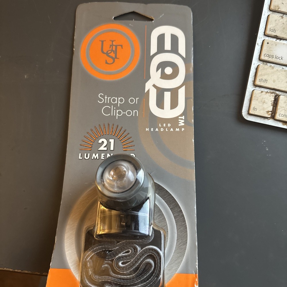 NEW UST eQ3 LED Headlamp Utility Light - 21 Lumen - 20-1341-01 - Black