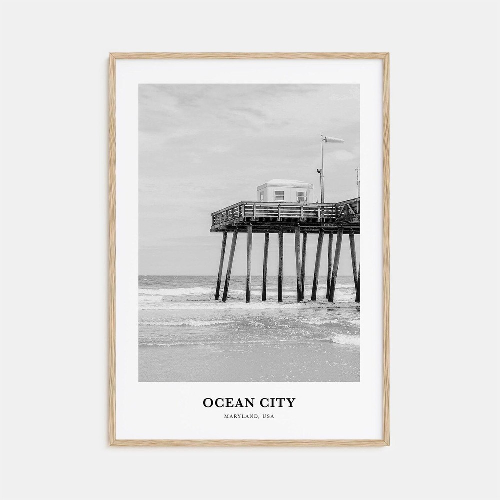 Ocean City Wall Art Maryland Ocean City Wall Decor Ocean City Poster Ocean City
