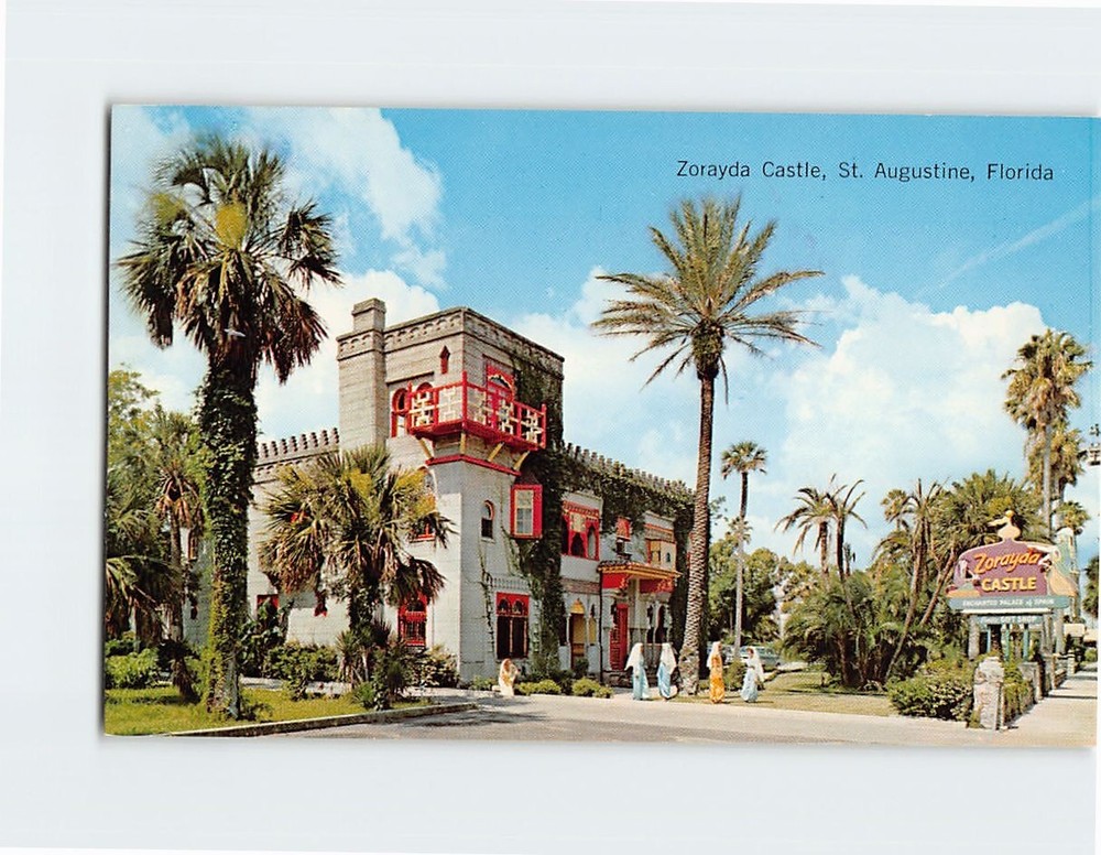 Postcard Zorayda Castle St. Augustine Florida USA