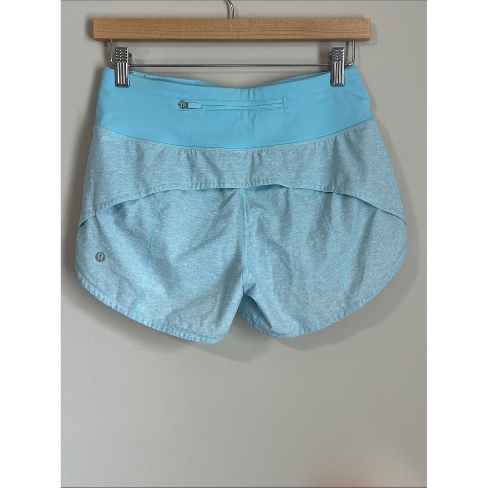 Lululemon Speed Up Running Shorts 4 inch Blue Women's 4 EUC Athletic