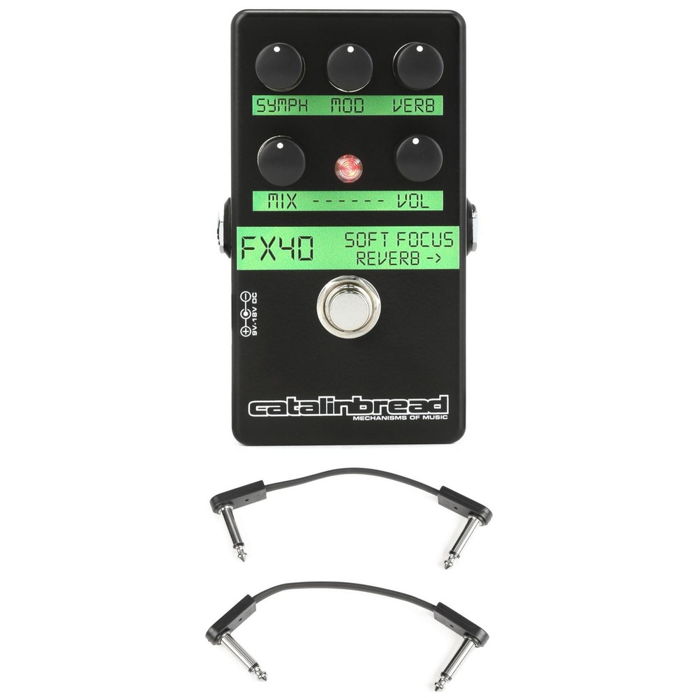 Catalinbread Soft Focus Shoegaze Reverb Pedal with EBS Patch Cables