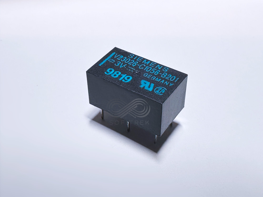 V23026-C1056-B201 Siemens PCB Signal Latching Relay 3VDC SPDT 1A 6-Pin