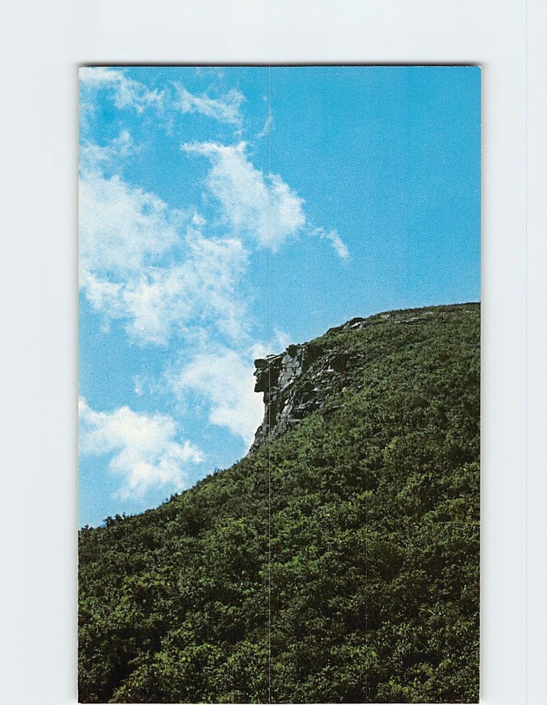 Postcard Old Man of the Mountains Franconia Notch NH USA