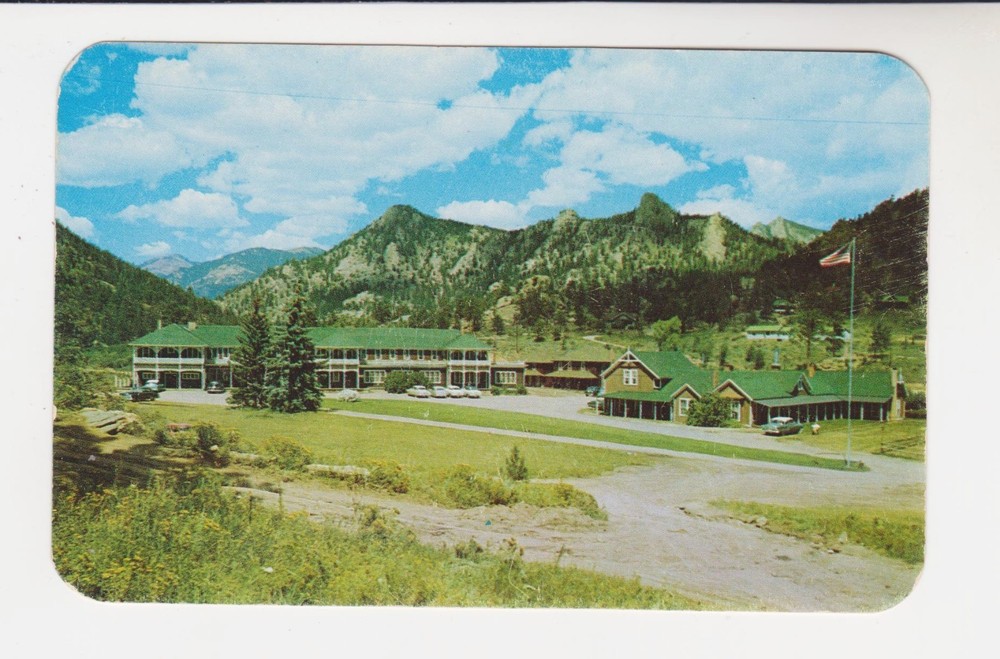 ELKHORN LODGE, ESTES PARK, COLORADO – OLD MAN MOUNTAIN - 1954 Postcard