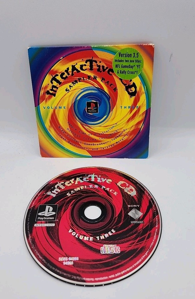 Sony Playstation 1 PS1 Interactive CD Volume 3 Vol 3 Sampler Pack Demo Disc