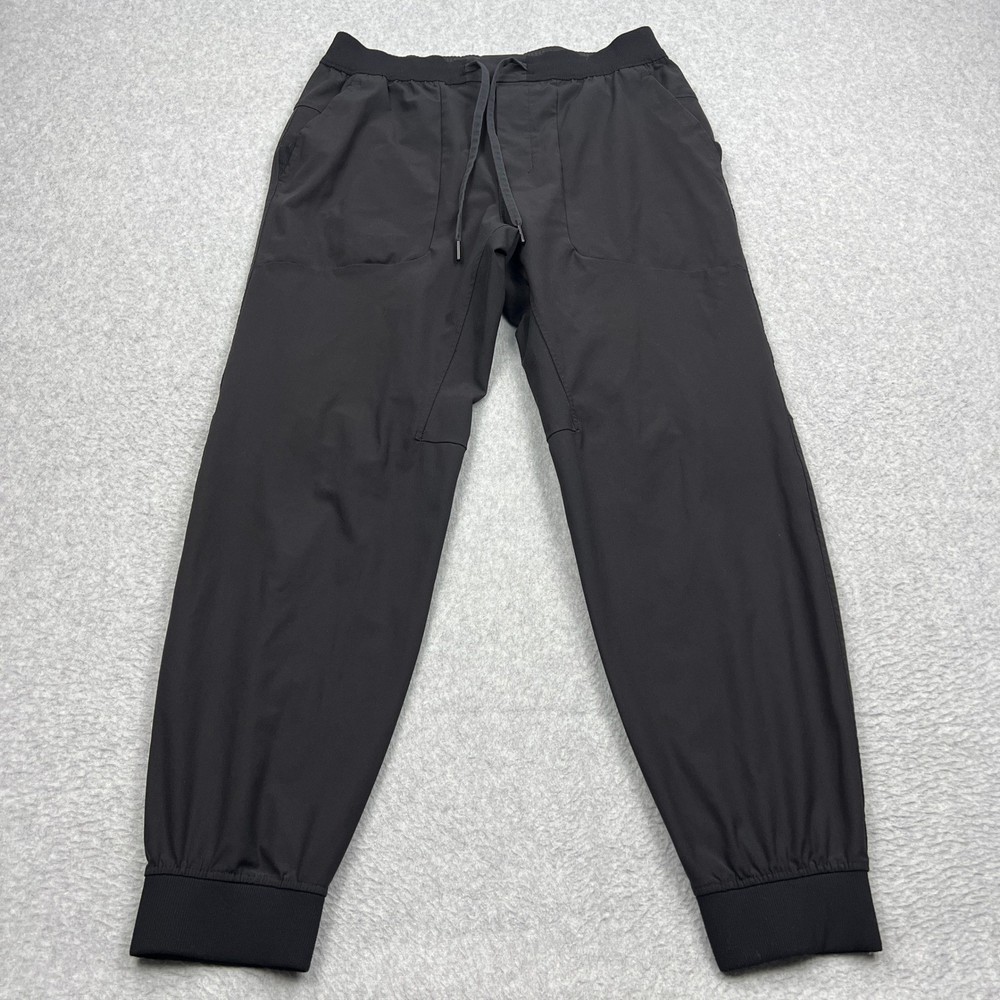 Lululemon ABC Jogger Men's Large Black Warpstreme Drawstring Stretch Pant M5574S