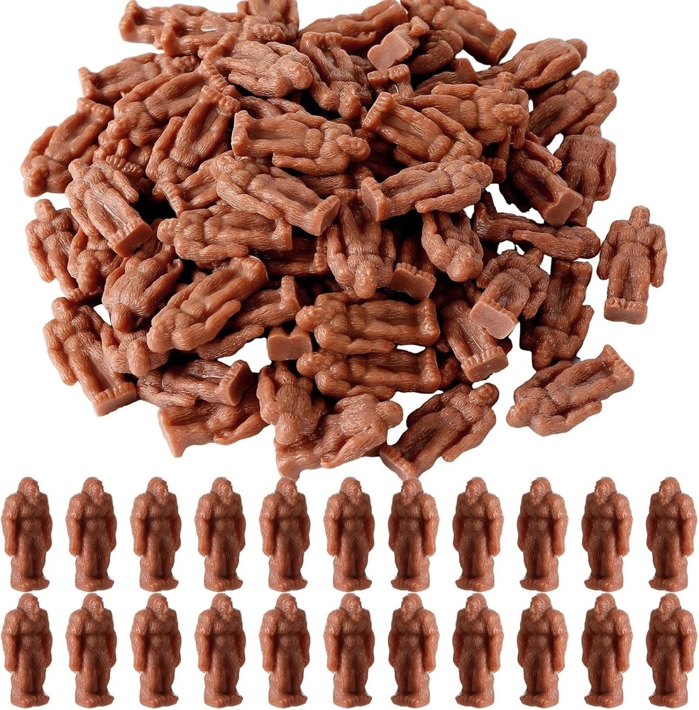 80 Pcs Mini Bigfoot Figurine Bulk Resin Miniature Sasquatch Gift to Hide Tiny Bi