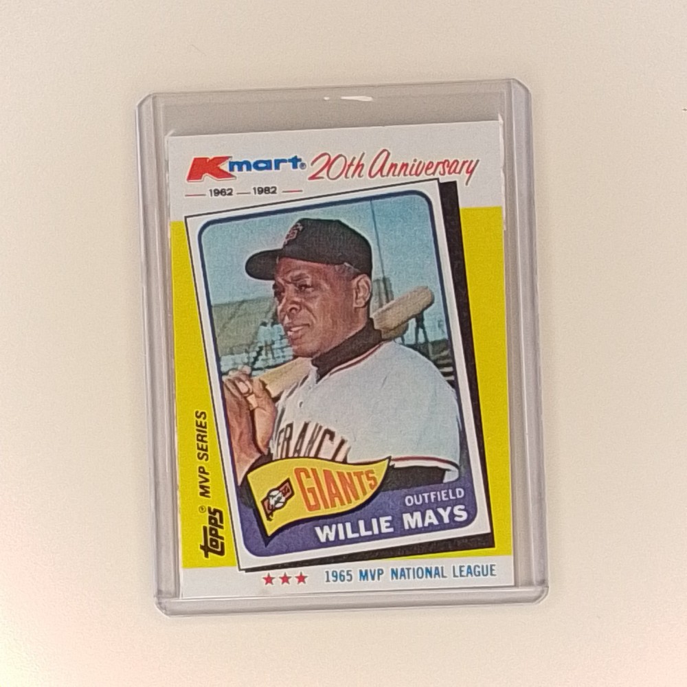 1982 Topps Kmart MVP Series - Willie Mays #8 San Francisco Giants Baseball Card