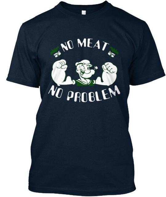 No Meat Problem Vegan - Premium T-Shirt Made in the USA Size S to 5XL