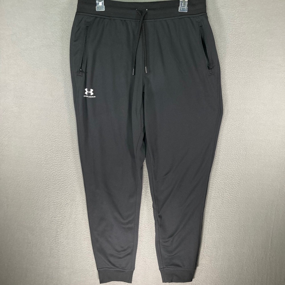 Under Armour Men Loose Fit Jogger Pants Black Size L Style 1290261