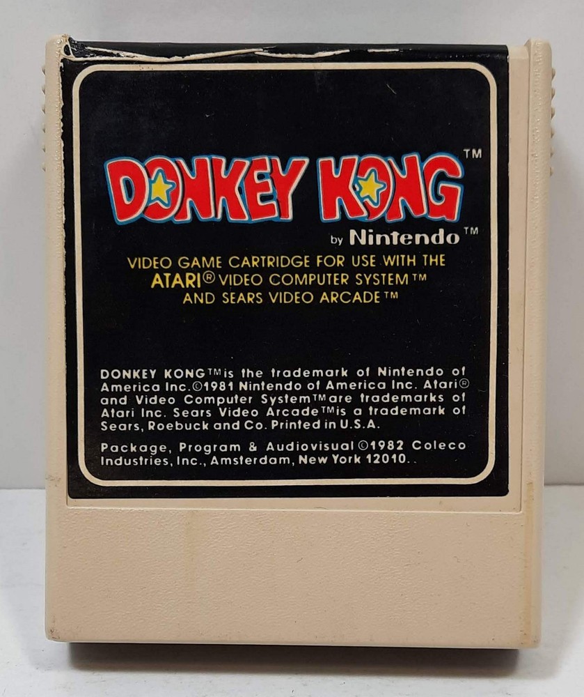 Donkey Kong (Atari 2600, 1982) Authentic Cartridge Only