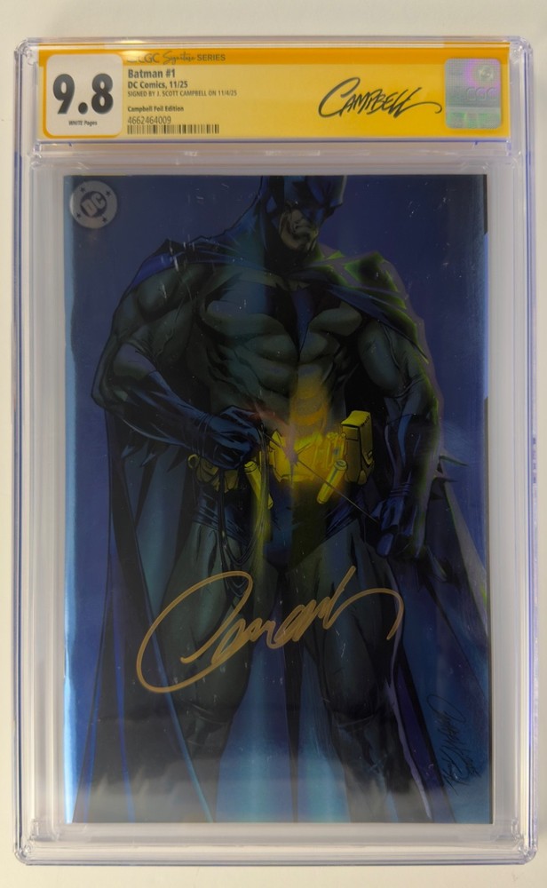 Batman #1 Blind Bag Foil Variant CGC 9.8 SS Signed J. Scott Campbell