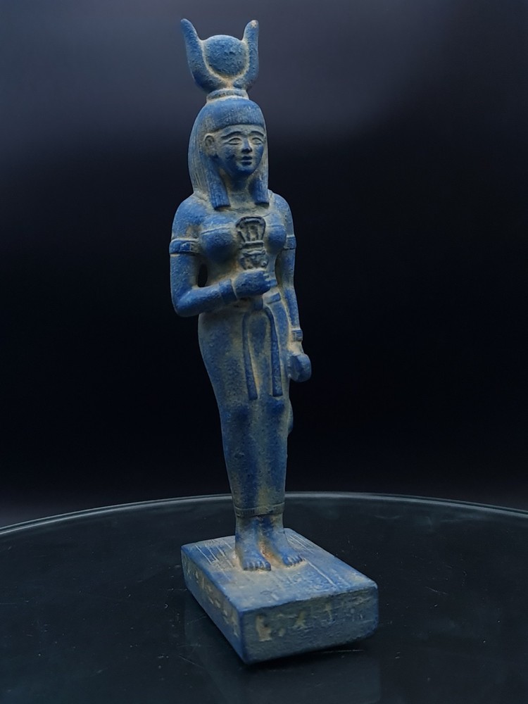 Ancient Egyptian Hathor Statue Pharaoh Antique Pharaonic Antiques Sculpture