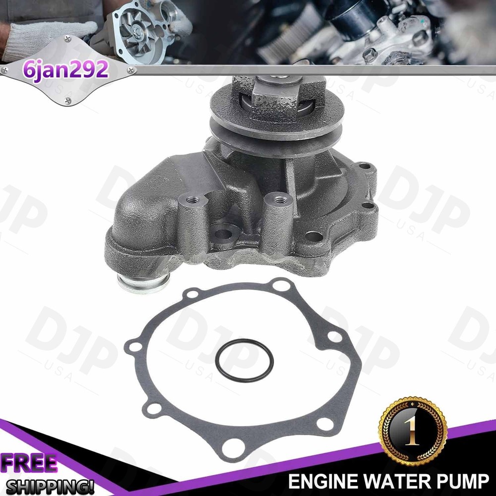 Cooling Water Pump w/Gasket For 86 87 88 89 90 Ford B600 B700 F800 LN8000 6.6L