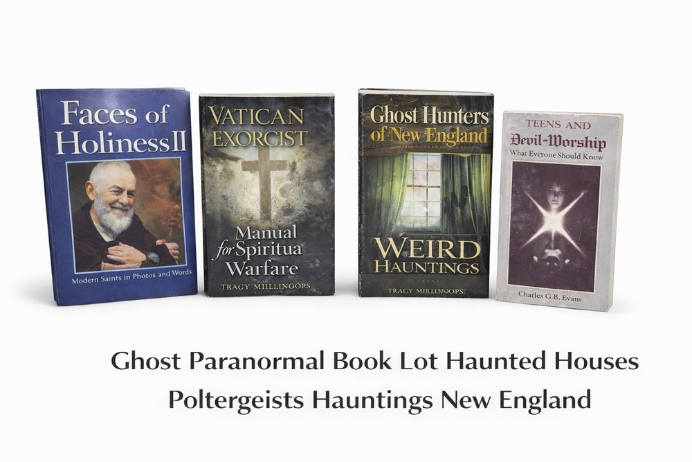 Paranormal Book Lot Catholic Exorcist Ghost Hunters Devil Worship Hauntings