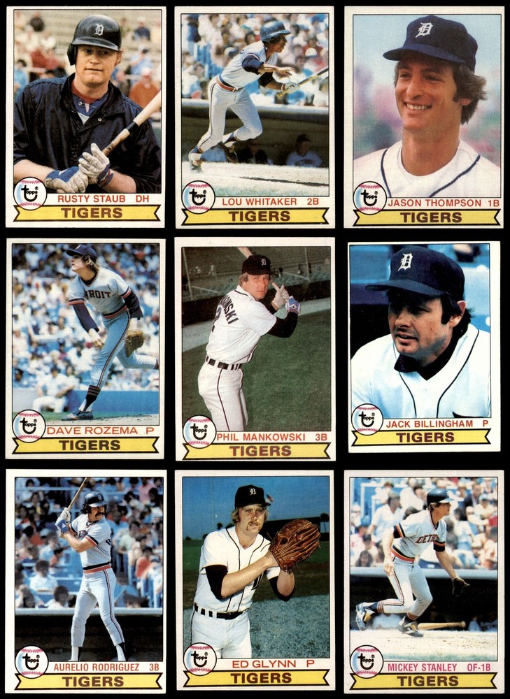 1979 Topps Detroit Tigers Near Team Set 4.5 - VG/EX+ 5543509 (19 / 29 cards)
