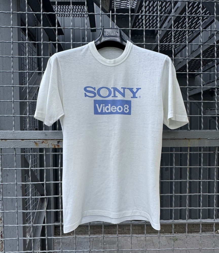 Vintage 80s Sony Video 8 T shirt Japanese Tee