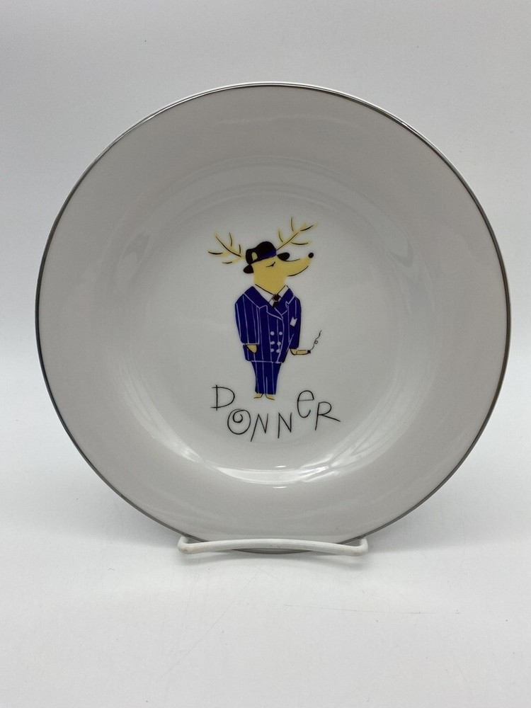 Pottery barn reindeer Donner Salad dessert cocktail 8.5