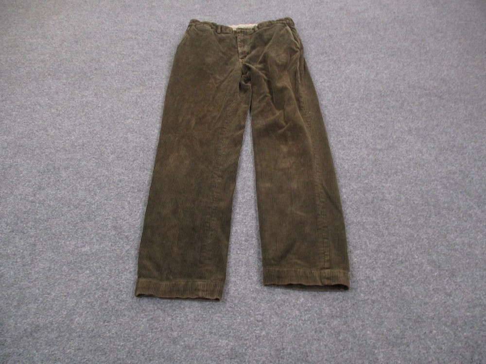 Polo Ralph Lauren Pants Men 34 X 34 Brown Corduroy Casual Vintage Business