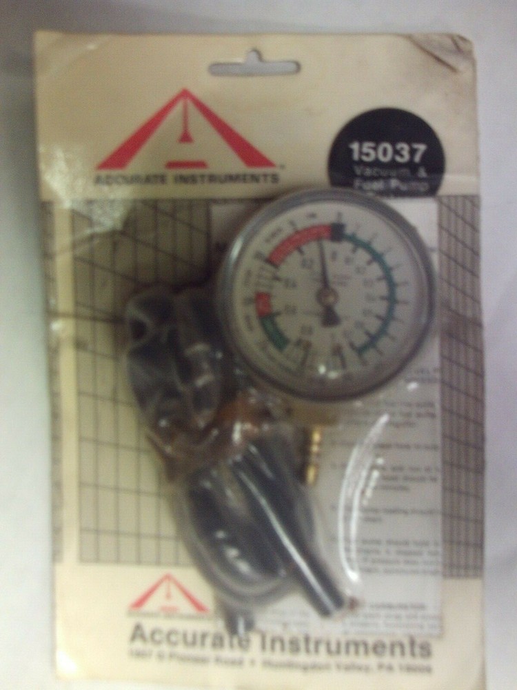 Accurate Instruments Vacuum & Fuel Pump Tester Vintage Automotive Tool NIP-image