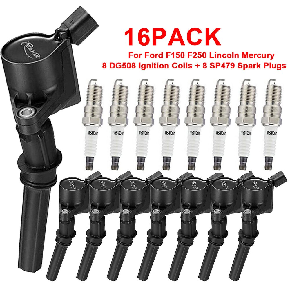 8 Pack Ignition Coils w/ Spark Plugs SP479 For Mercury Grand Marquis 4.6L 98-11