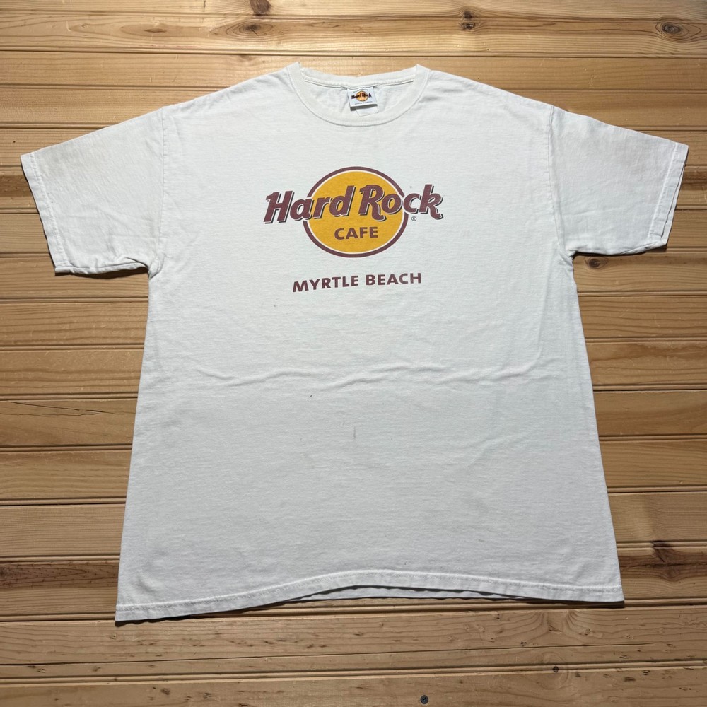 Vintage 90s Hard Rock Cafe Myrtle Beach South Carolina Souvenir T-Shirt - Large