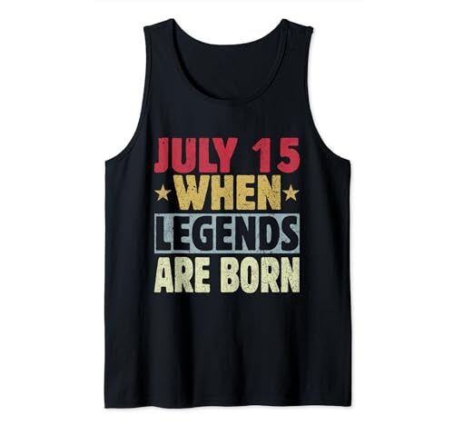 2024 15th Of July Birthday - July 15 Birthday Tank Top