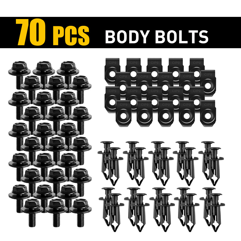 For Nissan Body & U-nut Bolts Clips- M6 Engine Under Cover Splash Shield Guard