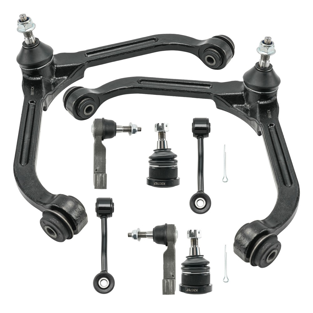 8Pcs Front Control Arms Ball Joint Tierod Kit for 05-07 Jeep Liberty